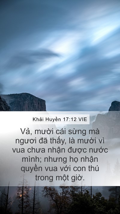 Khải Huyền 17:12 VIE Bible Verse Image