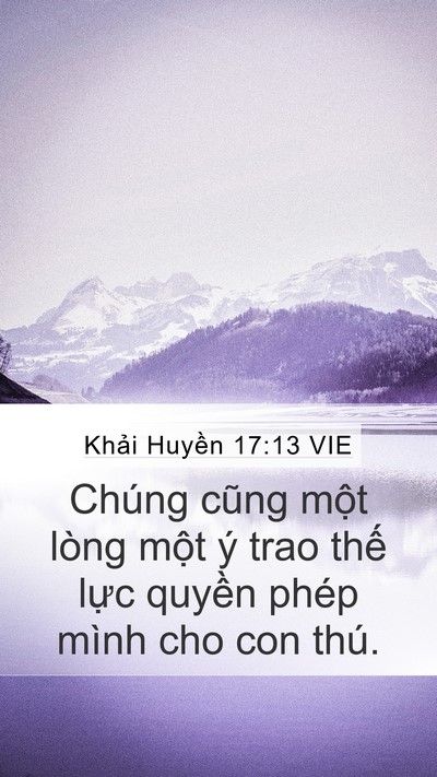 Khải Huyền 17:13 VIE Bible Verse Image