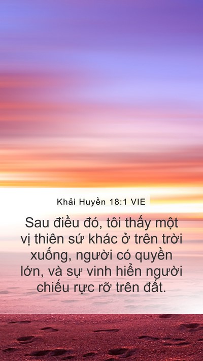 Khải Huyền 18:1 VIE Bible Verse Image