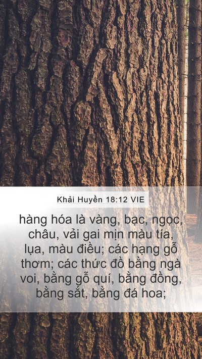 Khải Huyền 18:12 VIE Bible Verse Image