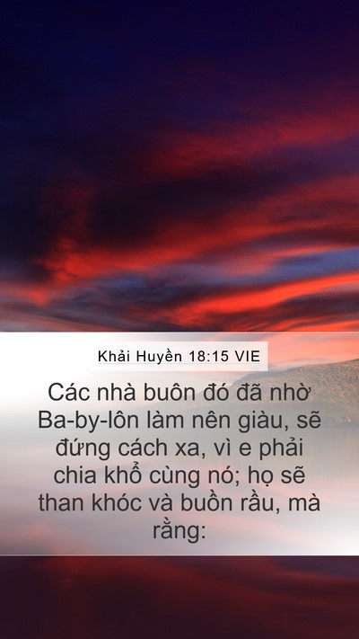 Khải Huyền 18:15 VIE Bible Verse Image