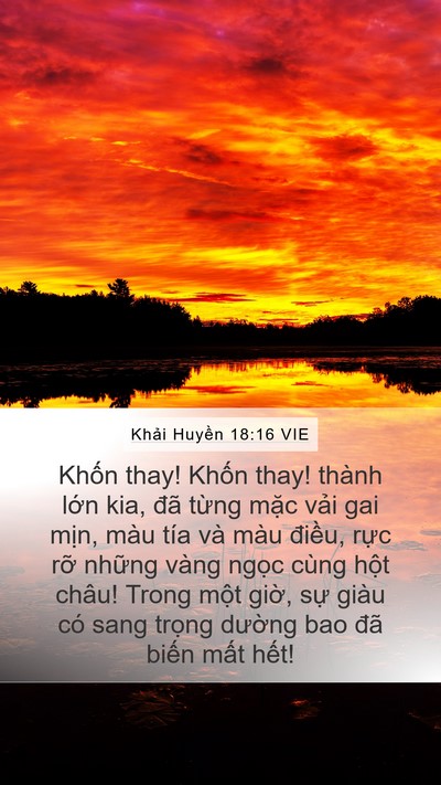 Khải Huyền 18:16 VIE Bible Verse Image