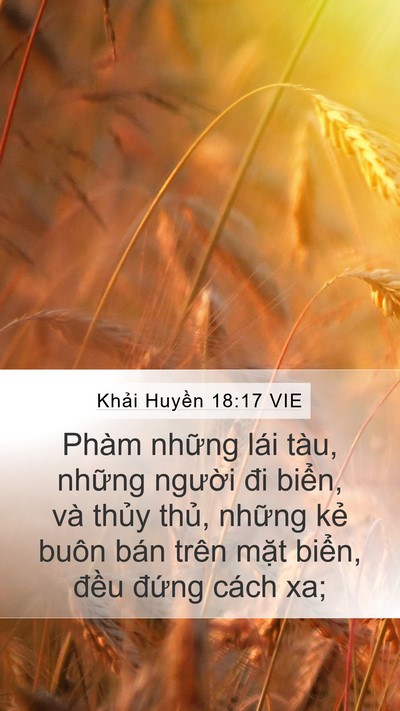 Khải Huyền 18:17 VIE Bible Verse Image