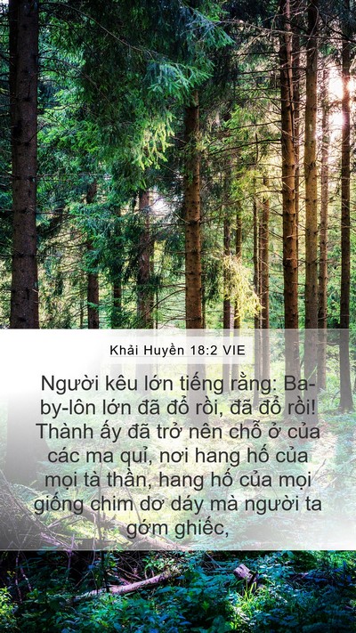 Khải Huyền 18:2 VIE Bible Verse Image