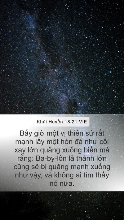 Khải Huyền 18:21 VIE Bible Verse Image