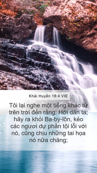 Khải Huyền 18:4 VIE Bible Verse Image
