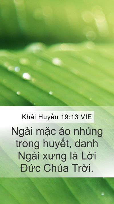Khải Huyền 19:13 VIE Bible Verse Image