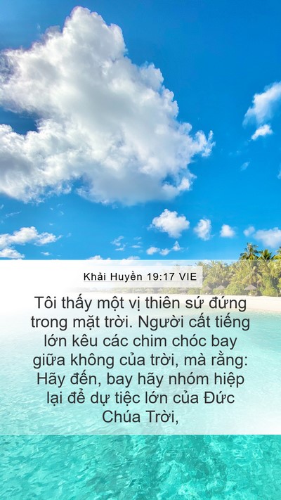 Khải Huyền 19:17 VIE Bible Verse Image