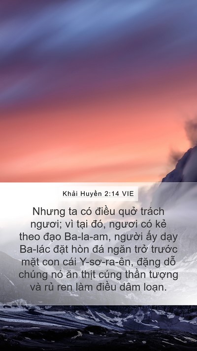 Khải Huyền 2:14 VIE Bible Verse Image