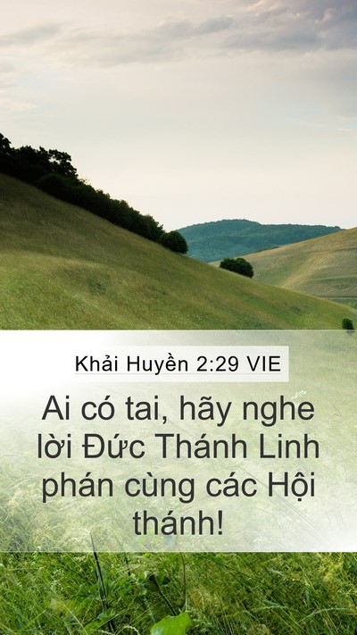 Khải Huyền 2:29 VIE Bible Verse Image
