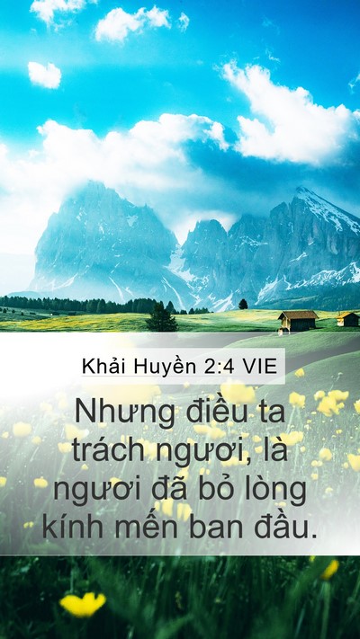 Khải Huyền 2:4 VIE Bible Verse Image