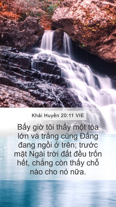 Khải Huyền 20:11 VIE Bible Verse Image