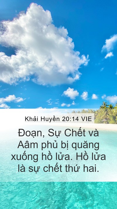 Khải Huyền 20:14 VIE Bible Verse Image