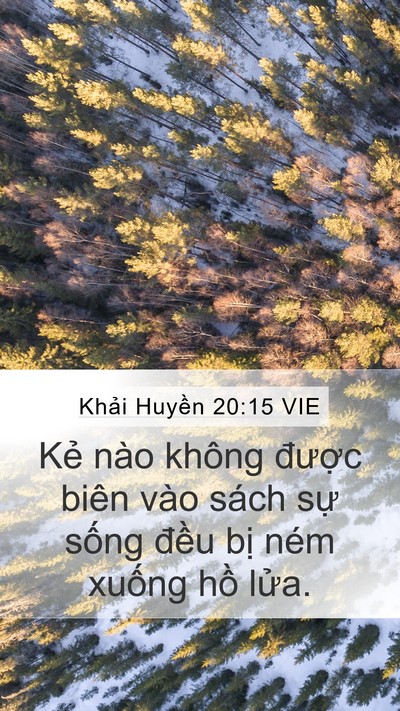 Khải Huyền 20:15 VIE Bible Verse Image