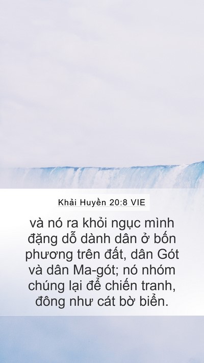 Khải Huyền 20:8 VIE Bible Verse Image