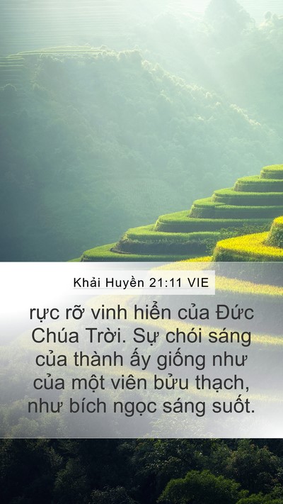 Khải Huyền 21:11 VIE Bible Verse Image