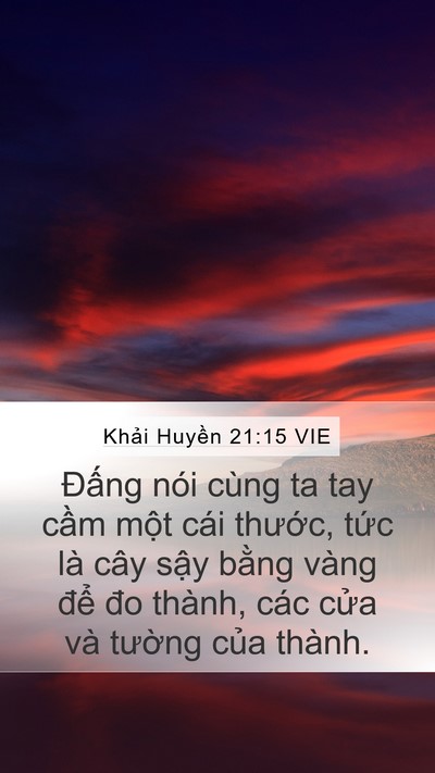 Khải Huyền 21:15 VIE Bible Verse Image