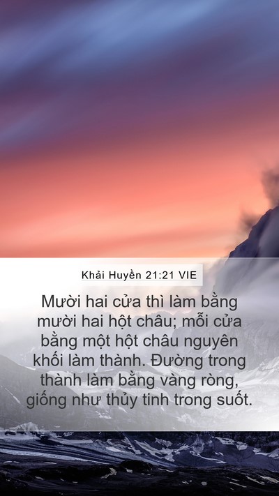 Khải Huyền 21:21 VIE Bible Verse Image