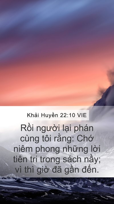 Khải Huyền 22:10 VIE Bible Verse Image