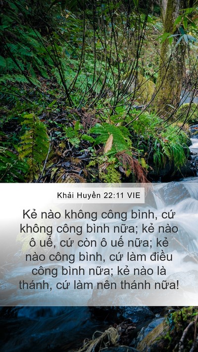 Khải Huyền 22:11 VIE Bible Verse Image