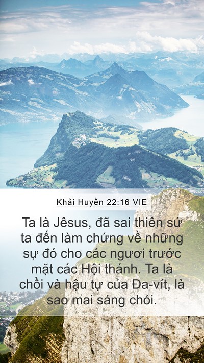 Khải Huyền 22:16 VIE Bible Verse Image