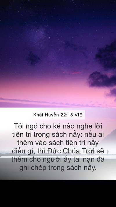 Khải Huyền 22:18 VIE Bible Verse Image