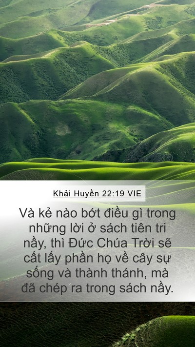 Khải Huyền 22:19 VIE Bible Verse Image