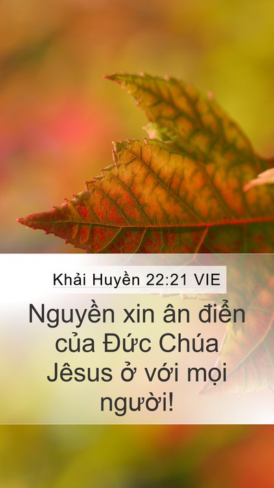 Khải Huyền 22:21 VIE Bible Verse Image