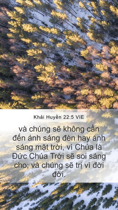 Khải Huyền 22:5 VIE Bible Verse Image