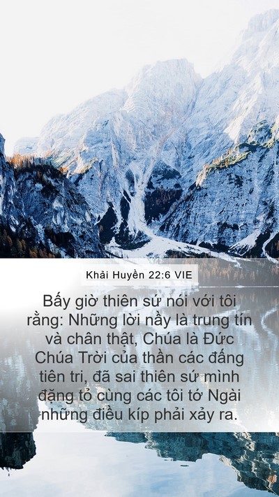 Khải Huyền 22:6 VIE Bible Verse Image