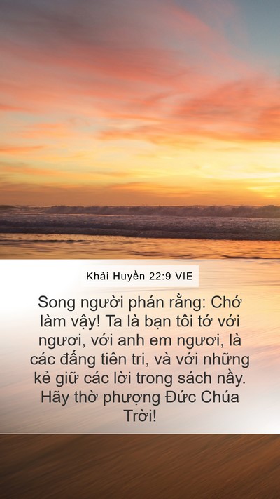 Khải Huyền 22:9 VIE Bible Verse Image