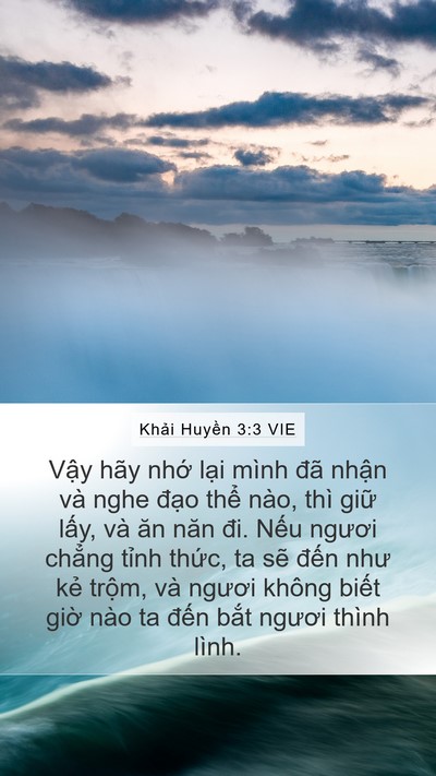 Khải Huyền 3:3 VIE Bible Verse Image