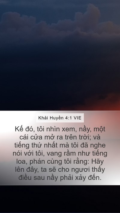 Khải Huyền 4:1 VIE Bible Verse Image