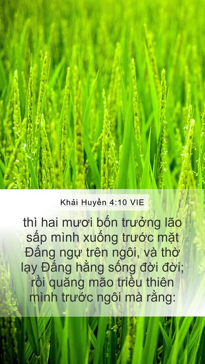 Khải Huyền 4:10 VIE Bible Verse Image