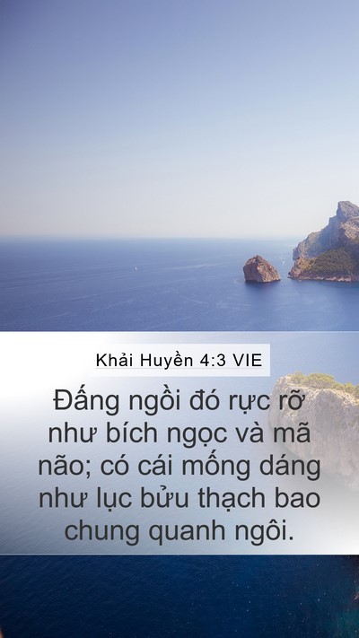 Khải Huyền 4:3 VIE Bible Verse Image