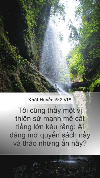 Khải Huyền 5:2 VIE Bible Verse Image