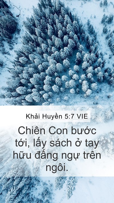 Khải Huyền 5:7 VIE Bible Verse Image