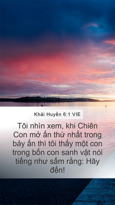 Khải Huyền 6:1 VIE Bible Verse Image