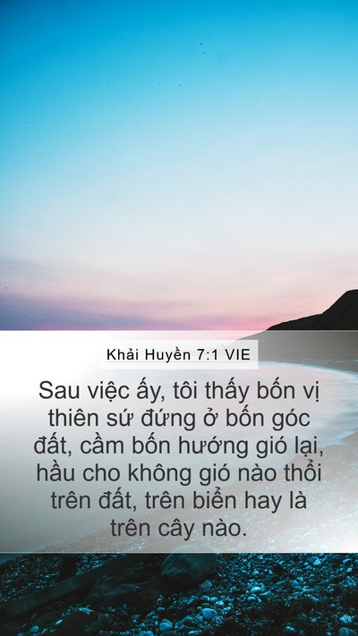 Khải Huyền 7:1 VIE Bible Verse Image