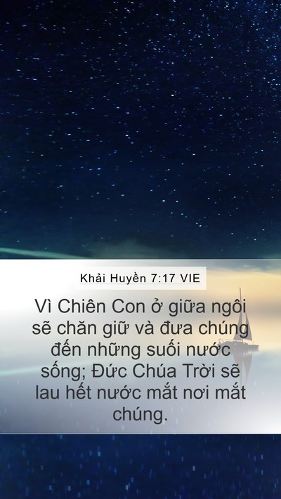 Khải Huyền 7:17 VIE Bible Verse Image
