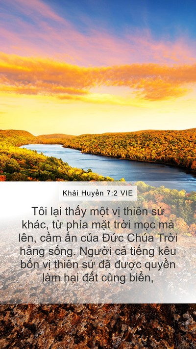 Khải Huyền 7:2 VIE Bible Verse Image