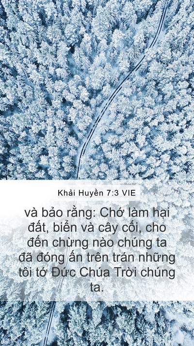 Khải Huyền 7:3 VIE Bible Verse Image