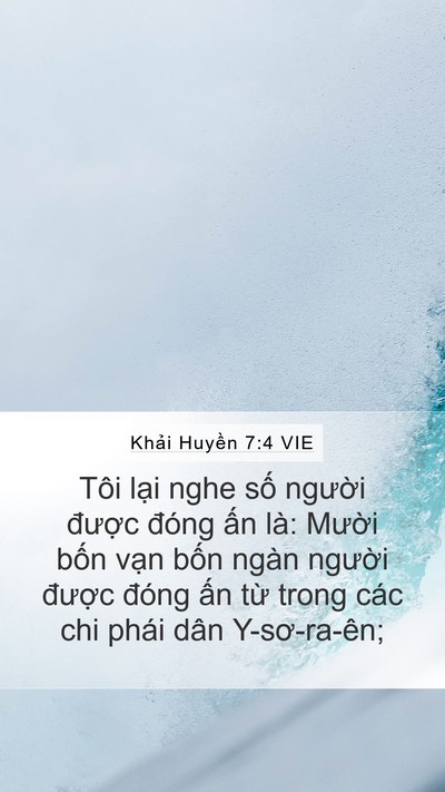 Khải Huyền 7:4 VIE Bible Verse Image