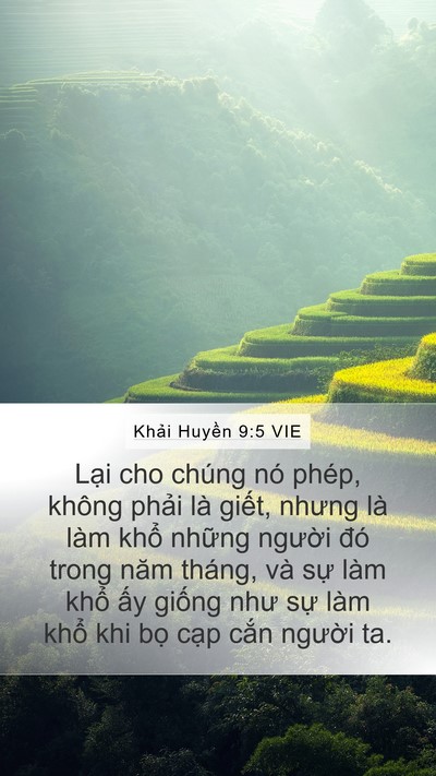 Khải Huyền 9:5 VIE Bible Verse Image