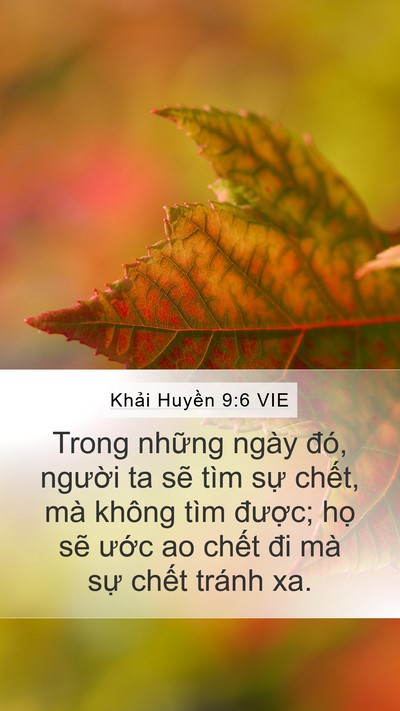 Khải Huyền 9:6 VIE Mobile Phone Wallpaper - Trong những ngày đó, người ta sẽ tìm - Mobile Bible Verse Wallpaper