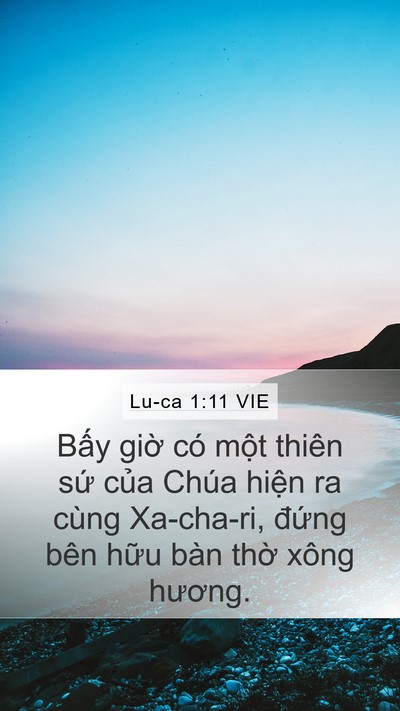 Lu-ca 1:11 VIE Bible Verse Image