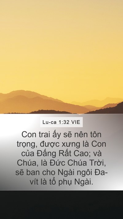 Lu-ca 1:32 VIE Bible Verse Image
