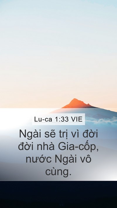 Lu-ca 1:33 VIE Bible Verse Image