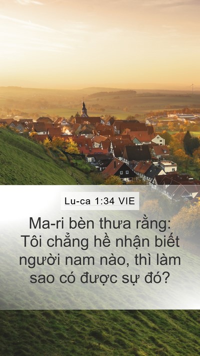 Lu-ca 1:34 VIE Bible Verse Image