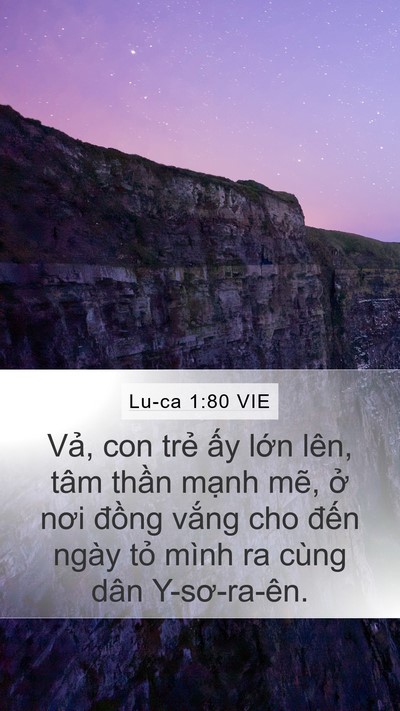 Lu-ca 1:80 VIE Bible Verse Image